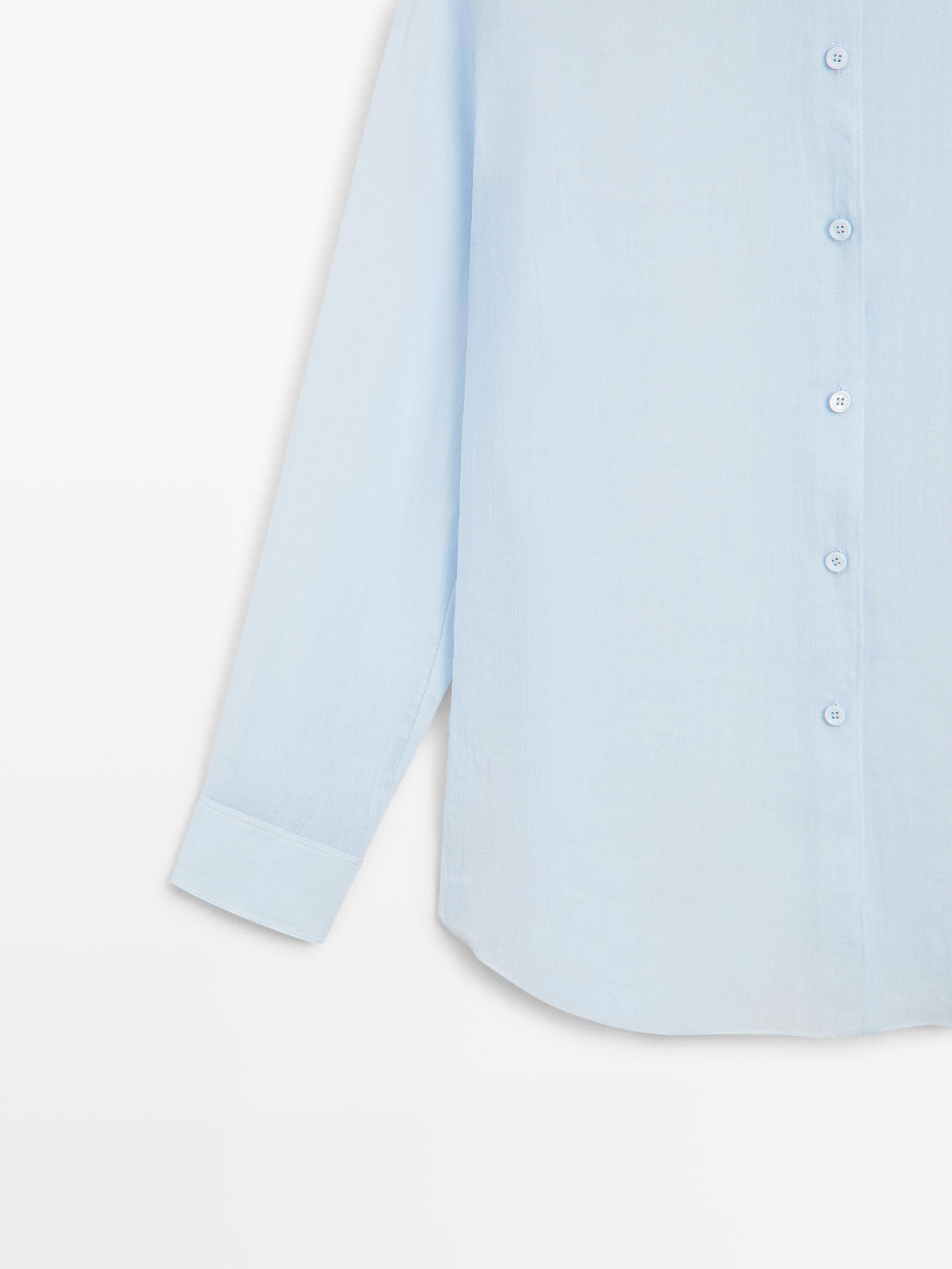 Flowing shirt with collar